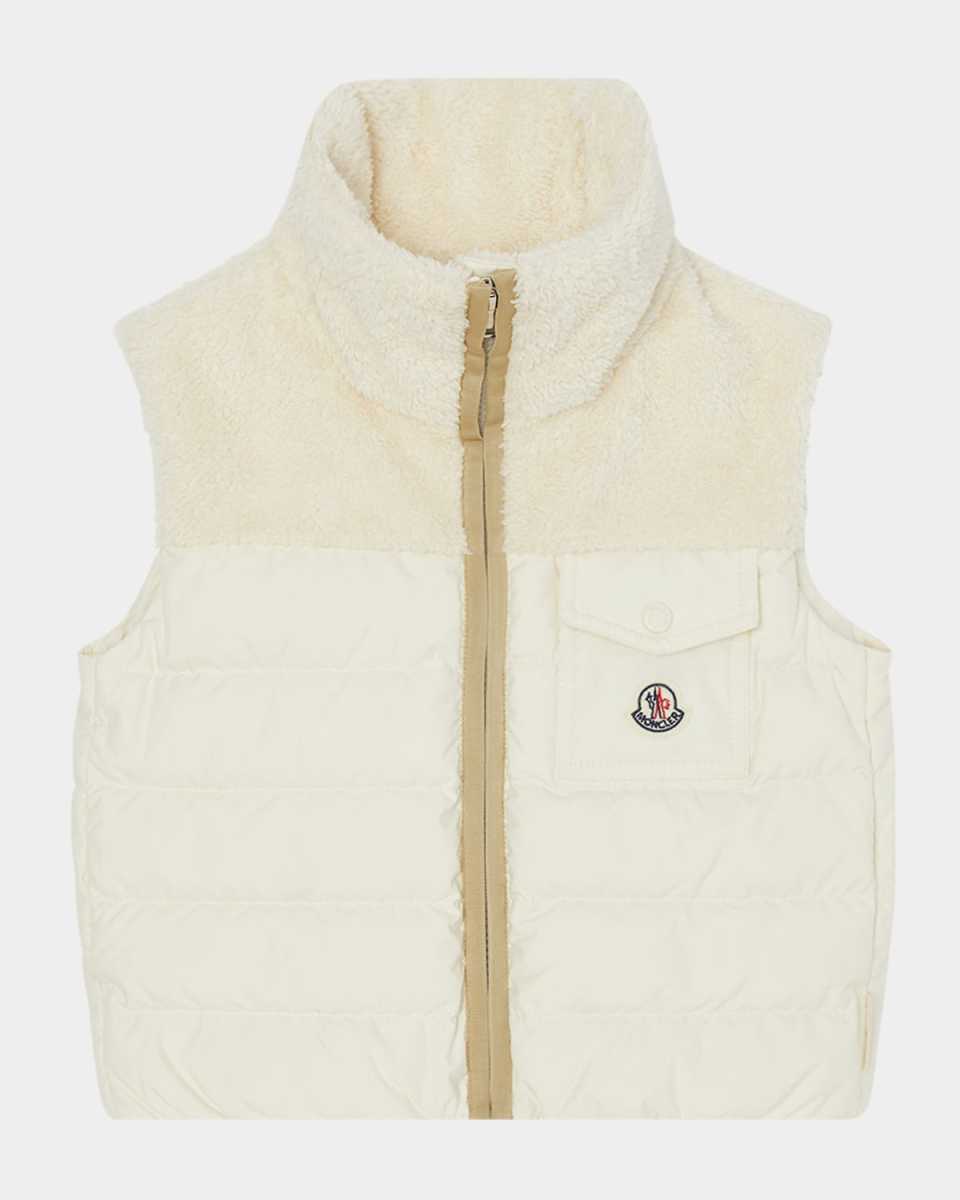 Girl's Jeromy Teddy Trim Vest, Size 8-